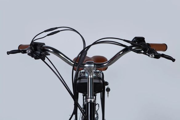 Велосипед з електроприводом 28" ST Dorozhnik eRETRO Vbr FR рама-19" 36B 13А*г 500Вт чорний 2026