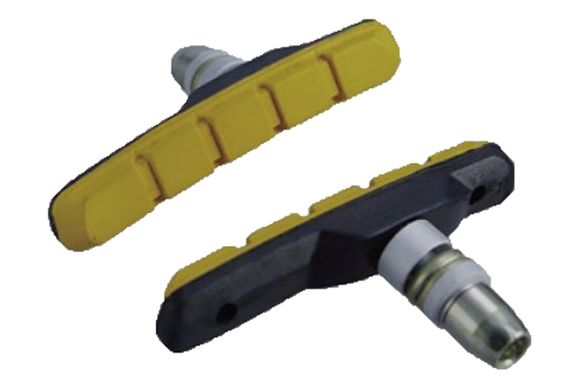 Гальмівні колодки Alligator VB-610 72 мм для V-Brake чорно-жовті