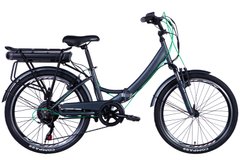 Велосипед з електроприводом 24" сталь Formula eSMART FRW AM Vbr рама-15" 36B 12.5А*г з кріпл. до багажн. 500Вт задн. чорний (матовий) з крылом St 2024