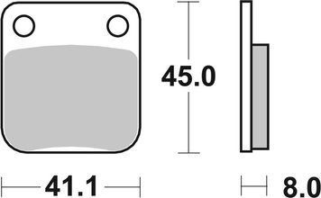 Тормозные колодки Renthal RC-1 Works Brake Pads, Sintered