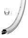 Обід ONRIDE Prime 21, 26'', 559x21, 36 отв., AV, сірий, V-Br