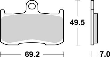 Гальмівні колодки SBS High Performance Front Brake Pads, EVO Sinter