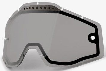 Лінза 100% RC/AC/ST Dual Vented Lens [Smoke], Dual Grey Lens