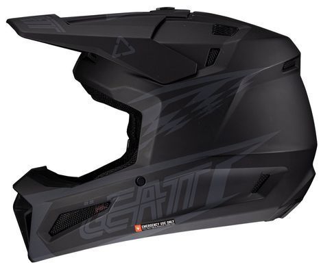Шлем LEATT Moto 3.5 Helmet + Goggle [Stealth], XS