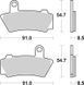 Гальмівні колодки SBS Performance Rear Brake Pads, Sinter