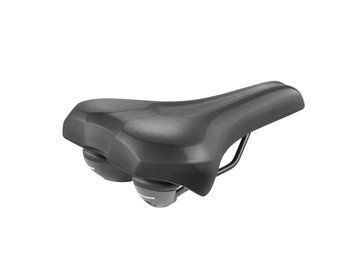 Седло Monte Grappa BMG MYA S008 PLUS, с эластомерным демпфером, черный, 260х205 мм