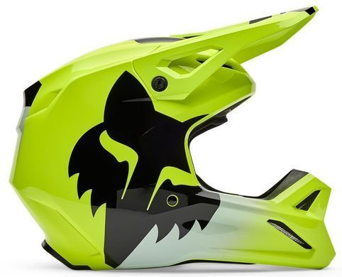 Шлем FOX V1 Helmet - SHIELD [Flo Yellow], XS