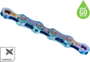 Ланцюг 126 л. 1/2"x11/128 KMC X12 NPNP Waxed Chain, Aurora Blue