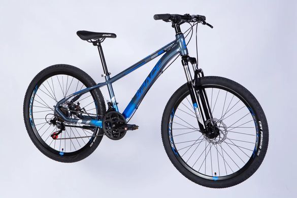 Велосипед AL 26" SPACE MERCURY DD FR рама-13" серо-синий 2026