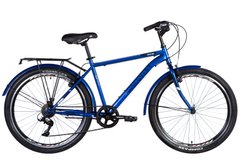 Велосипед сталь 26" Discovery PRESTIGE MAN Vbr рама-18" синій з багажником задн St з крылом St 2024