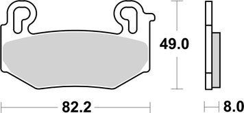 Гальмівні колодки SBS Track Days Front Brake Pads, EVO Sinter