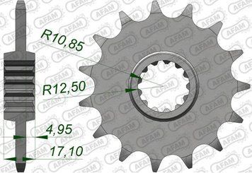 Зірка AFAM 520 Sprocket - Honda, 15z