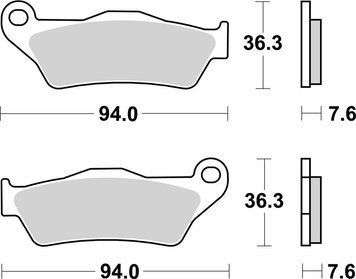 Гальмівні колодки SBS Standard Brake Pads, Ceramic