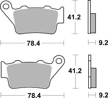 Гальмівні колодки Renthal RC-1 Rear Brake Pads, Sintered
