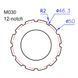 Ключ Ice Toolz M030 съёмник д/каретки Praxis &reg; Works &reg; M30 (12-пазов 48-50mm)
