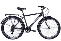 Велосипед сталь 26 Discovery PRESTIGE MAN Vbr рама-18" чорний (матовий) з багажником задн St з крылом St 2024