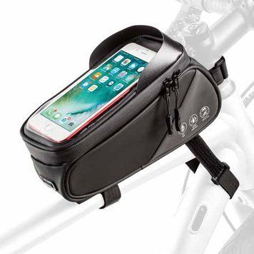 Сумка на раму под смартфон ONRIDE Visor 30, объем 1 л, водоотталкивающая ткань, светоотражающая
