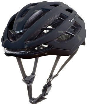 Шлем Green Cycle ROCX размер 54-58см черно-серый глянец