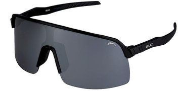 Окуляри Relax Judo black matt, лінза smoke (PC), silver mirror, кат. 3