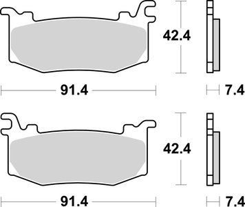 Гальмівні колодки SBS Performance Front Brake Pads, EVO Sinter
