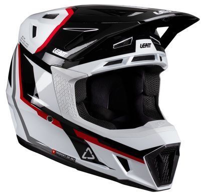 Шлем LEATT Moto 7.5 Helmet + Goggle [White/Red], M
