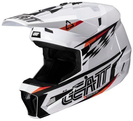 Шлем LEATT Moto 3.5 Helmet + Goggle [White], S