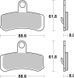 Гальмівні колодки SBS High Performance Front Brake Pads, Sinter