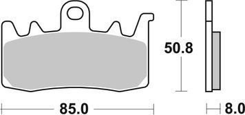 Тормозные колодки SBS Track Days Front Brake Pads, Sinter