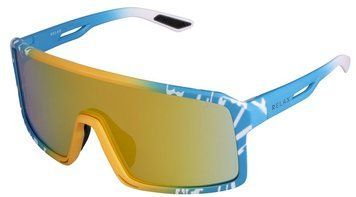 Окуляри Relax Gull blue, white matt, лінза brown (PC), orange revo, кат. 2