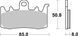 Гальмівні колодки SBS Upgrade Front Brake Pads, EVO Sinter