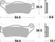 Гальмівні колодки SBS Racing Rear Brake Pads, Carbon Tech