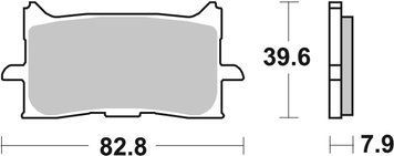 Гальмівні колодки SBS Upgrade Front Brake Pads, EVO Sinter