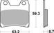 Гальмівні колодки SBS Performance Rear Brake Pads, Sinter