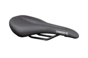 Сідло ONRIDE Feel 20, сталеві рамки, 254x158 мм, з отвором, чорний