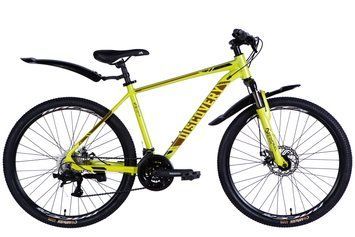 Велосипед AL 26" Discovery BASTION DD CS рама-18" желтый 2025
