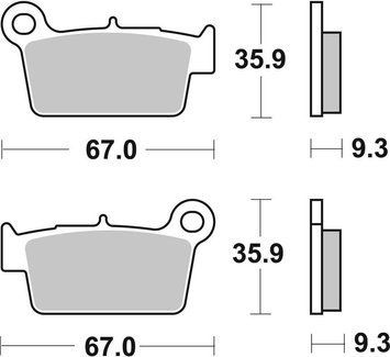 Гальмівні колодки SBS Standard Brake Pads, Ceramic