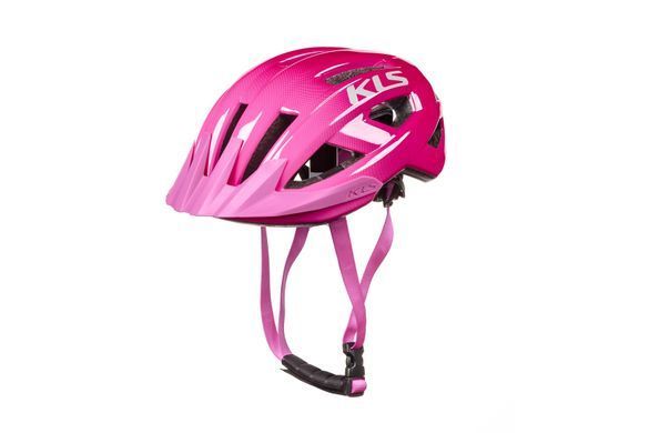 Шолом KLS Daze Lumio M/L, з блимавкою (Type-C), рожевий (без бокових кліпс фікцації лямок)