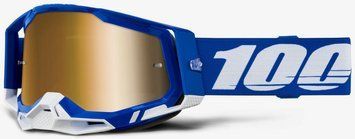 Окуляри 100% RACECRAFT 2 Goggle [Blue], Mirror Gold Lens