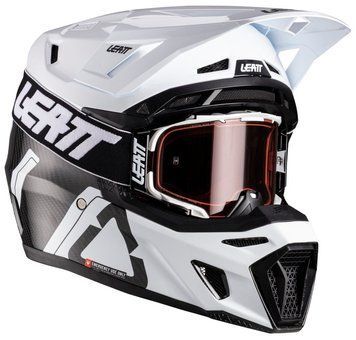 Шолом LEATT Moto 9.5 Helmet + Goggle [White], L