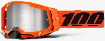 Окуляри 100% RACECRAFT 2 Goggle [Neon Orange], Mirror Silver Lens