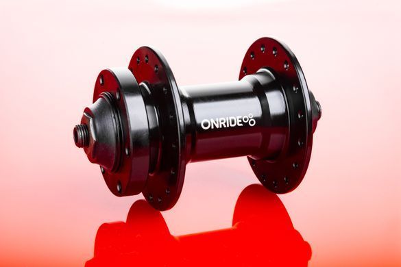 Втулка передня ONRIDE Hub 20F, 32 отвори, disc, кульки, 100 QR, чорна