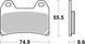 Гальмівні колодки SBS Upgrade Front Brake Pads, EVO Sinter