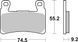 Гальмівні колодки SBS High Performance Front Brake Pads, Sinter