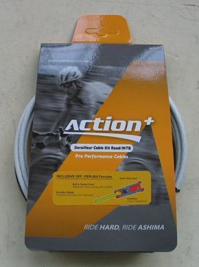 Набор оплеток и тросов Ashima Action+ [White], Gear &Oslash;1.2 mm