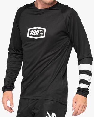 Джерсі 100% R-CORE Jersey [Black/White], L