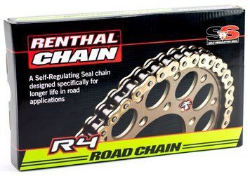 Цепь Renthal R4-2 Chain - 530 [Gold], 530-114L / Seal Ring