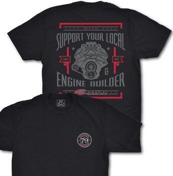 Футболка Maxima Short Sleeve Tee - ENGINE BUILDER [Black], L