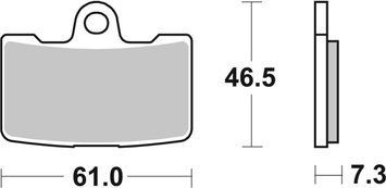 Гальмівні колодки SBS Performance Front Brake Pads, Sinter