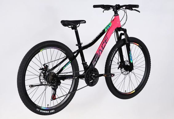 Велосипед ST 26" SPACE AURORA DD FR рама-13" рожево-чорний 2026