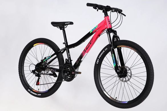 Велосипед ST 26" SPACE AURORA DD FR рама-13" рожево-чорний 2026
